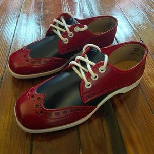Vintage 70s Brunswick Kids Bowling Shoes
